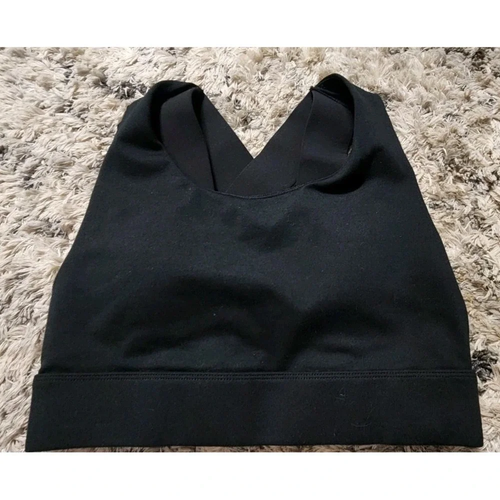 Fabletics High Impact Criss Cross Adjustable Black Strappy‎ Sz Womams Small NWOT